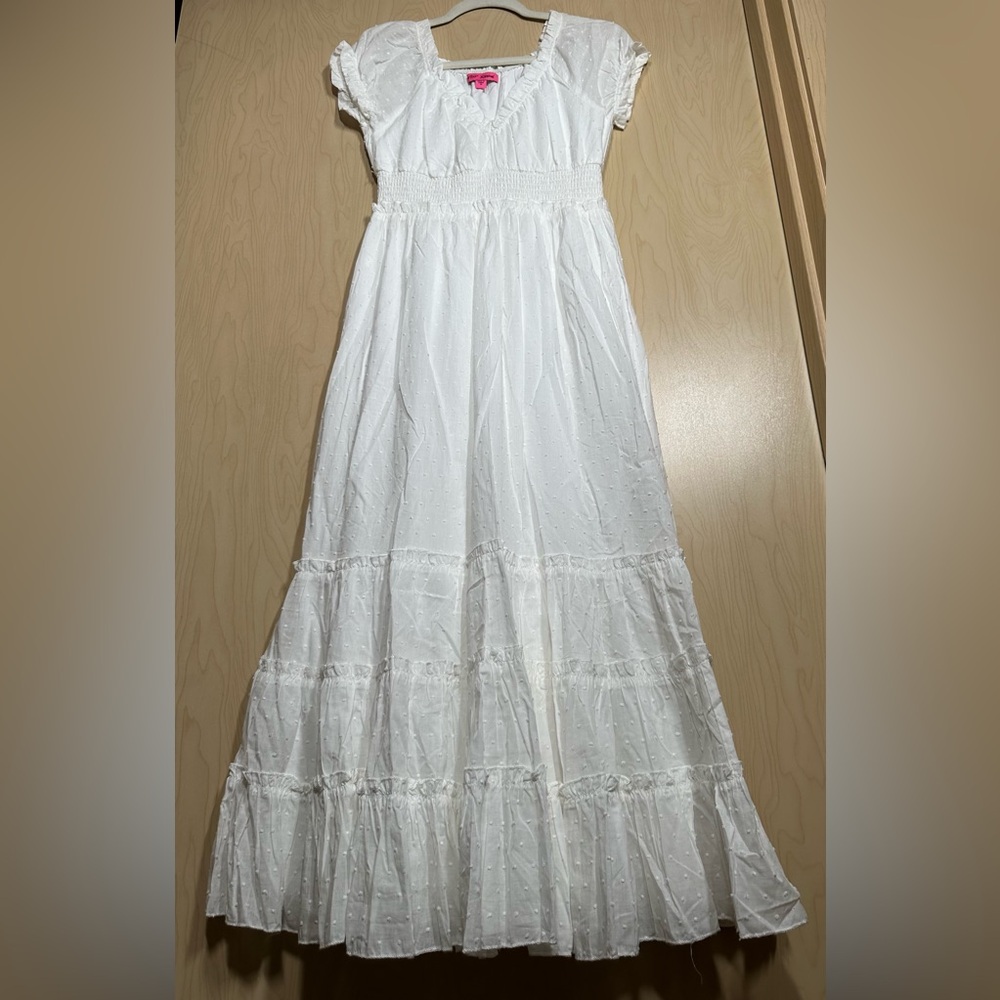 Betsey Johnson White Midi Skirt